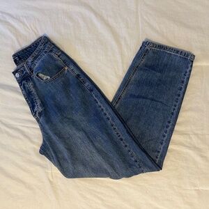 High Rise Distressed Boyfriend Jeans